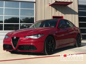Alfa Romeo Giulia Mirror Covers - Carbon Fiber - Full Replacements - Matte Finish